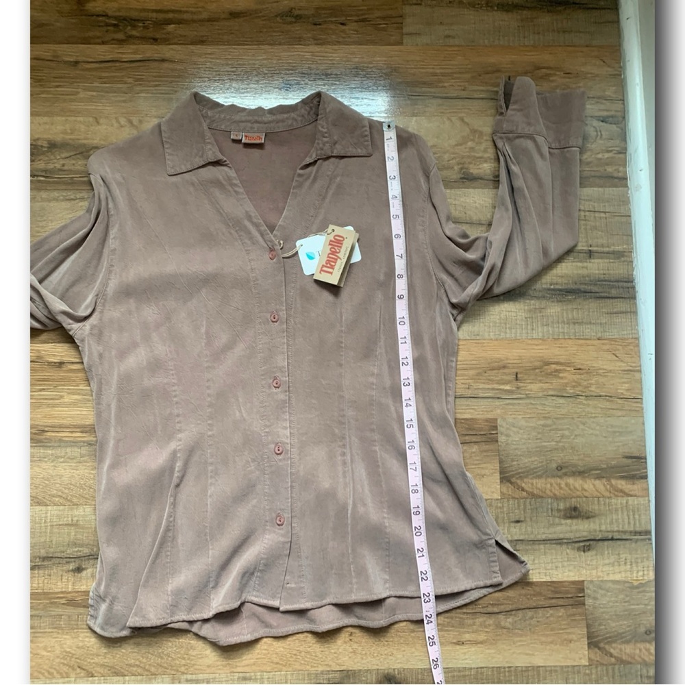 Tianello Tencel Button-down Top Size-Small NWT - Picture 5 of 11